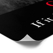 Motivatie uitdaging voor Black & White Lion Poster (Hoek)