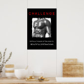 motivatie uitdaging voor het bereiken van sport poster (Keuken)