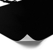 Motivatie uitdaging voor zwarte en witte tijger poster (Hoek)