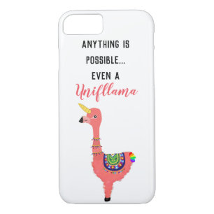 Motivatie Unifllama: Eenhoorn-Flamingo-lama iPhone 8/7 Hoesje