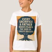 Motivatie Vaderdag Retro Tree DesignT-Shirt T-shirt (Voorkant)