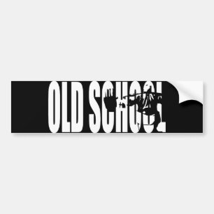 Motivatie van lichaamsbouw - Oude schoolkracht Bumpersticker