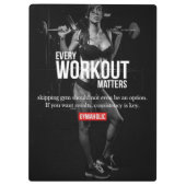 Motivatie van vrouwen - Elke training doet ertoe - Klembord (Achterkant)