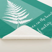 Motivatie varen Boho groen Sherpa Deken (3/4)