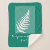 Motivatie varen Boho groen Sherpa Deken (Voorkant)