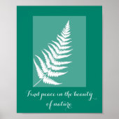 Motivatie varen Boho groen Wall Art Poster (Voorkant)
