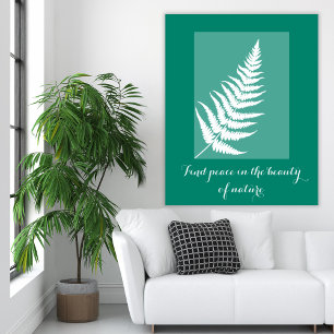 Motivatie varen Boho groen Wall Art Poster