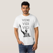 Motivatie Veni Vidi Vici Caesar Quote Mannen T-shirt (Voorkant volledig)