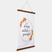 motivatie verklaringen voor levensacceptatie hangend wandkleed (Gebogen)