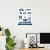 Motivatie verkoopteam poster (Thuiskantoor)