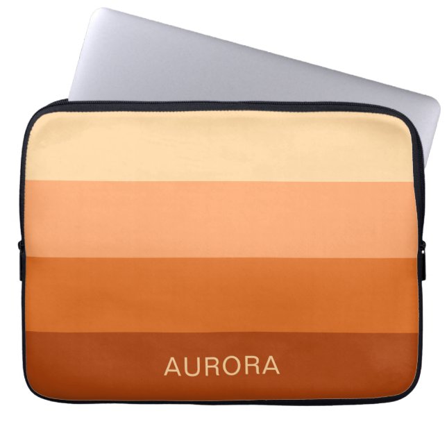 Motivatie verloop met aangepaste naam - laptop sleeve (Voorkant)