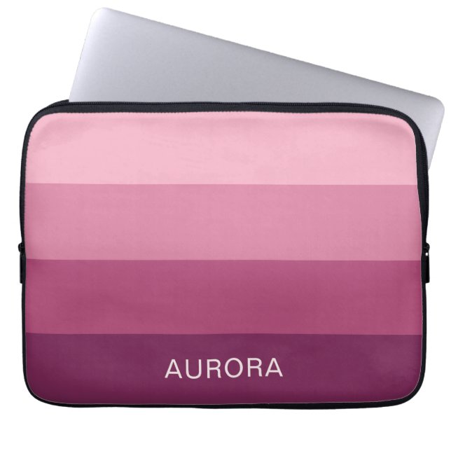 Motivatie verloop met aangepaste naam - laptop sleeve (Voorkant)