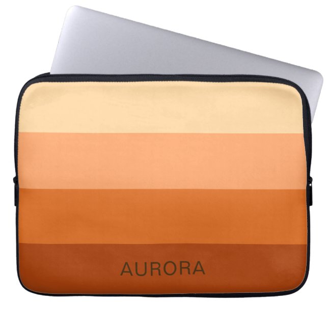 Motivatie verloop met aangepaste naam - laptop sleeve (Voorkant)