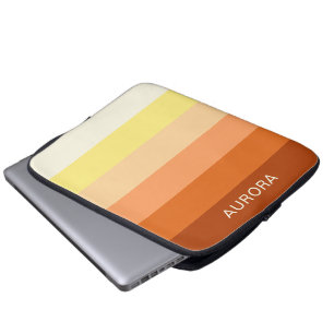 Motivatie verloop met aangepaste naam - laptop sleeve