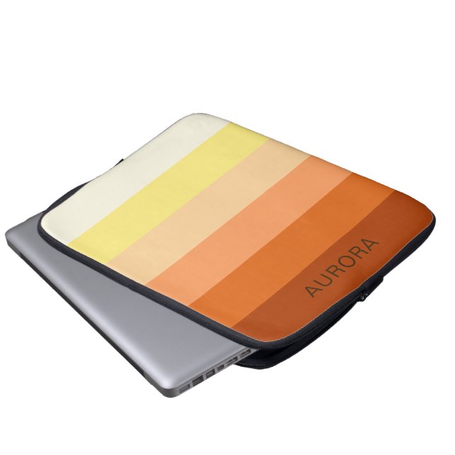 Motivatie verloop met aangepaste naam - laptop sleeve (Voorkant onderkant)