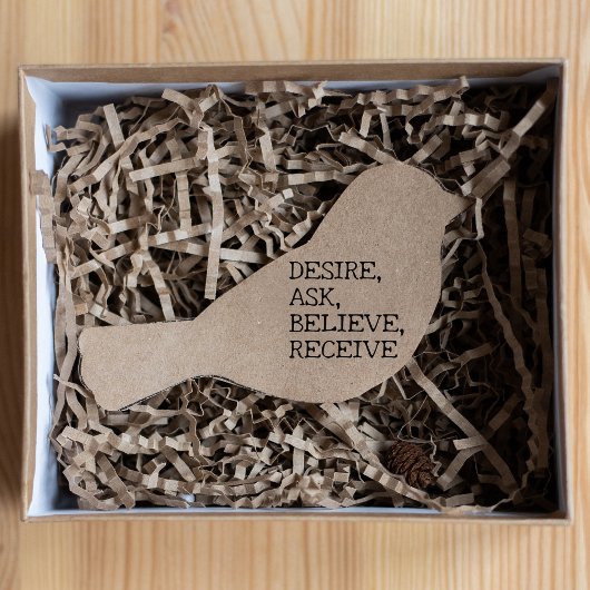 Motivatie verpakking rubberstempel