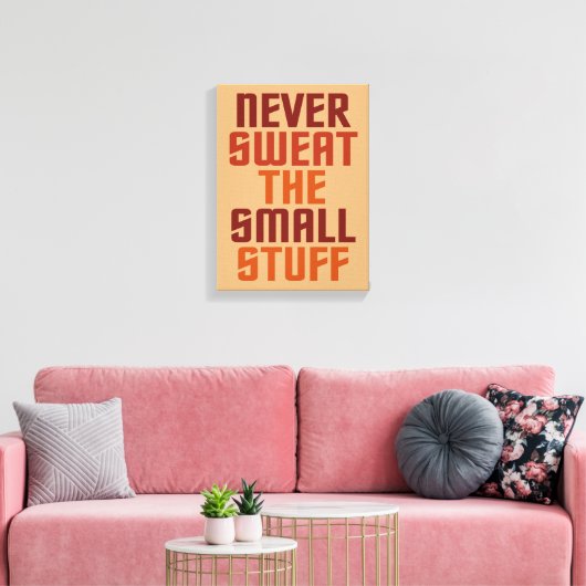 Motivatie verpakte canvasprint canvas afdruk (Insitu (Woonkamer))