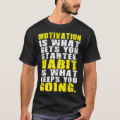 Motivatie versus habitat - Motivatie woorden T-shirt (Voorkant)