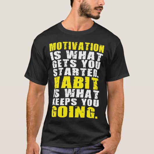 Motivatie versus habitat - Motivatie woorden T-shirt (Voorkant)