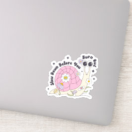 Motivatie vertragen slak sticker