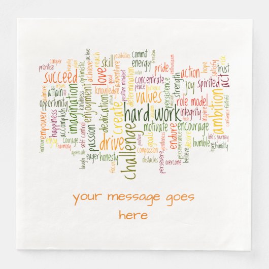 Motivatie Vertrouwensbooster - placebo-effect Servetten (Voorkant)