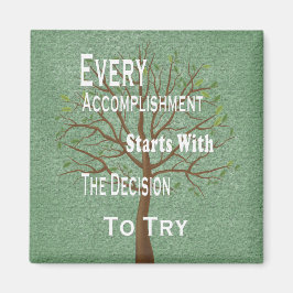 Motivatie verwezenlijking en voltooiing magneet