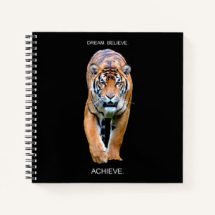 Motivatie vierkant vierkant van citaat, breed gere notitieboek
