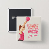 Motivatie Vierkante Button 5,1 Cm (Voorkant /achterkant)
