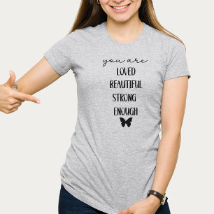 Motivatie Vlinder Vrouw T-shirt
