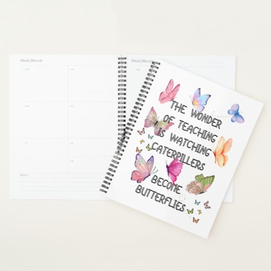 Motivatie vlinderplanner voor leerkrachten planner (Display)