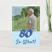 Motivatie Voeg een Foto toe tot welke 80ste verjaa Kaart (Voorkant)