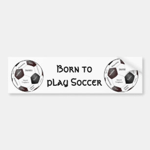 Motivatie voetbal, sportwoorden bumpersticker