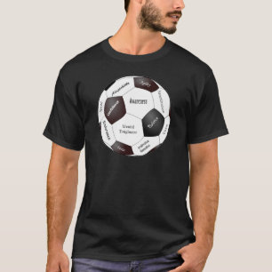 Motivatie voetbal, sportwoorden t-shirt
