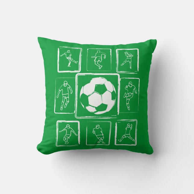 Motivatie voetbalvaardigheden kussen (Voorkant)