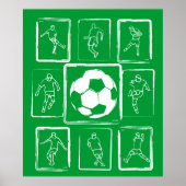 Motivatie voetbalvaardigheden poster (Voorkant)