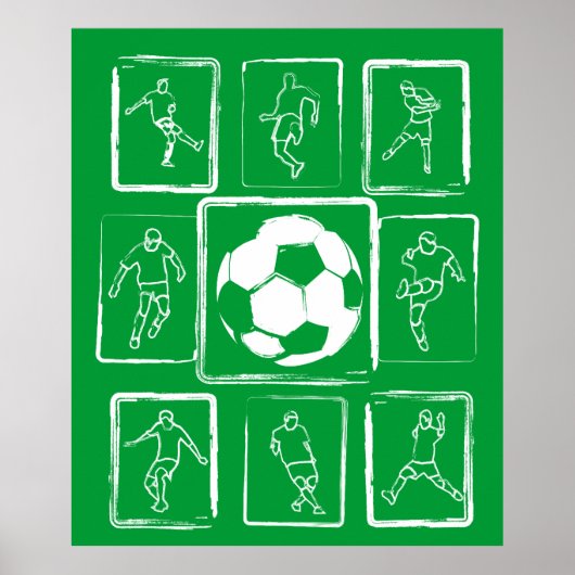 Motivatie voetbalvaardigheden poster (Voorkant)