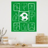 Motivatie voetbalvaardigheden poster (Keuken)