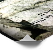 Motivatie volharding bergbeklimmers poster (Hoek)