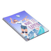 Motivatie Volleybal Notitieboek Hoesje (Rechterzijde)