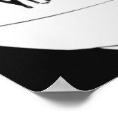 Motivatie Volleyball Print 015 zwart-wit (Hoek)