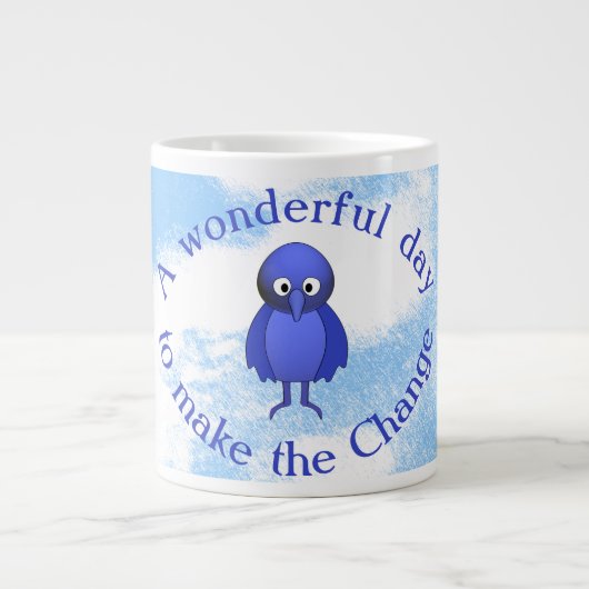 Motivatie voor bluebird grote koffiekop (Voorkant)
