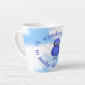 Motivatie voor bluebird latte mok (Linkerhoek)