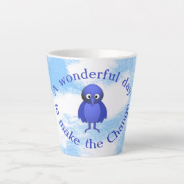 Motivatie voor bluebird latte mok