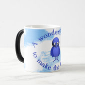 Motivatie voor bluebird magische mok (Voorkant links)