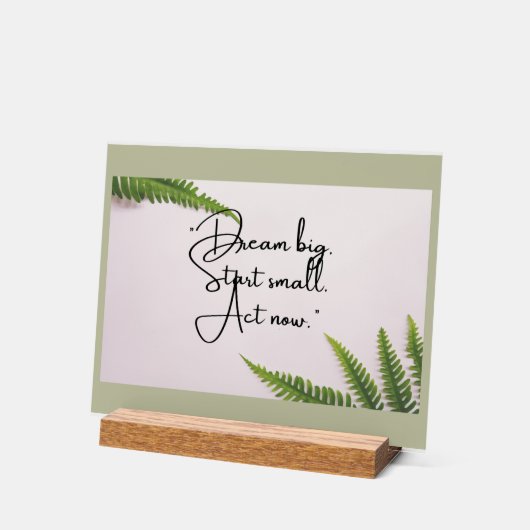 Motivatie voor Bold Acryl Bord (Hoek)