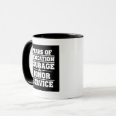 Motivatie voor brandweerlieden Vaderdag cadeau voo Mok (Voorkant links)