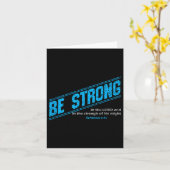 Motivatie voor christelijke mannen - Wees sterk! B Kaart (Gele Bloem)
