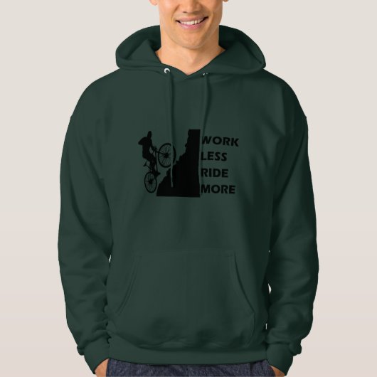 Motivatie voor Mountainbiken - Grappige Wielercita Hoodie (Voorkant)
