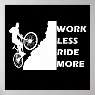 Motivatie voor Mountainbiken - Grappige Wielercita Poster