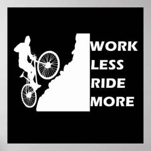Motivatie voor Mountainbiken - Grappige Wielercita Poster